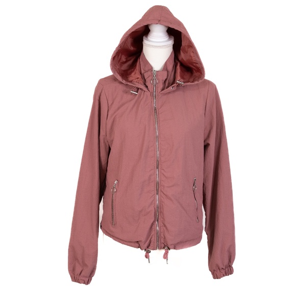Ashley By 26 International Mauve Hooded Utility Jacket, Size M - Picture 6 of 12